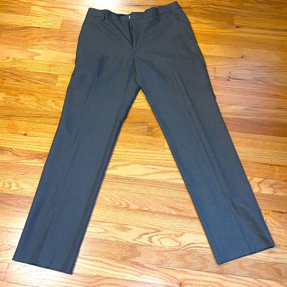 Banana republic dark brown tailored fit straight leg dress pant 32x32